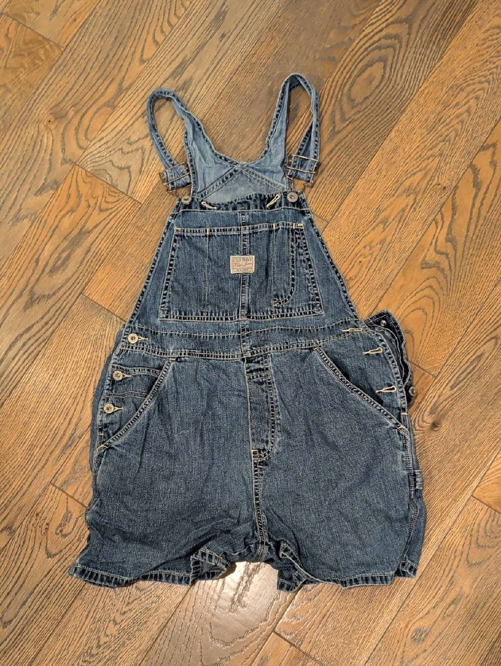 VINTAGE Old Navy Blue Jeans Overalls Small